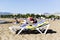 Playa de Matagorda beach in Lanzarote, Spain