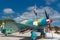 Playa giron, Cuba â€“ January 2, 2017: playa giron museum entry with airplane