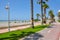 Playa Granada beach and promenade in Andalusia, Spain