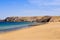 Playa Mujeres beach in Lanzarote, Canary Islands, Spain