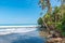 Playa Negra - black beach at Cahuita, Limon - Costa Rica - tropical and paradise beaches at caribbean coast