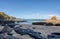 Playa Ocotal and Pacific ocean waves on rocky shore, El Coco Costa Rica