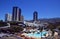 Playa Paraiso,Tenerife,Canary islands,Spain - June 10,2017:View of Hard Rock hotel is a luxury beachfront hotel set.