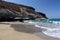 Playa Salvaje Diego Hernandez Beach on the arid rocky shores of Punta de Las Gaviotas