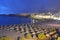 Playa Torviscas at night. Tenerife, Spain