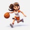 Playful 3d Mila Basketball Player In Cartoon Realism Style