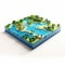 Playful 3d Model Of A Lagoon In A Multidimensional World