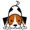 Playful Beagle Puppy Clipart
