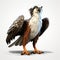 Playful Cartoon Eagle 3d Illustration - Royalty Free