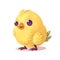 Playful chick graphic