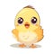 Playful chick graphic