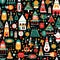 Playful Christmas Doodle Pattern