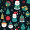 Playful Christmas Doodle Pattern