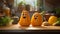 Playful Expressions: Ultra Realistic Animated Squash On Kitchen Counter