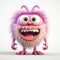 Playful Fluffy Monster: A Creative Commons Attribution 3d Image