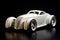 a playful glimpse into 3d printed toy cars, generative AI