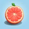 Playful Grapefruit Pixel Art: Cartoon Realism In 8-bit Style