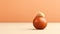 Playful Minimalism: 3d Illustration Of Small Brown Cream Egg Background