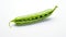 Playful And Minimalistic Green Pea Pod Image With A Touch Of Humor