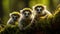 playful monkeys and curious lemurs