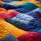 Playful And Nostalgic Multicolored Quilt With Tactile Texture