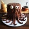 Playful Octopus Cake With Chocolate Frosting - Unique And Delicious Dessert