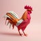 Playful Origami Chicken: A Minimalist 3d Design