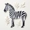 Playful Paper Cut-up Zebra Design With Hyper-realistic Animal Illustrations