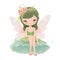 Playful pixie delight, magical illustration of colorful fairies with cute wings, flowers, and joyful whimsy