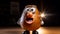 Playful Potato Character Award-winning Caricature With Dramatic Lighting