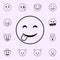 playful smile icon. Emoji icons universal set for web and mobile
