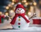 Playful Snowman Kit Vibrant Colors and Playful Textures.AI Generated