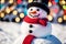 Playful Snowman Kit Vibrant Colors and Playful Textures.AI Generated