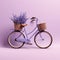 Playful And Sophisticated Lavender Bicycle 3d Render