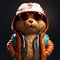 Playful Teddy Bear In Zbrush: Stylized Portraiture And Hyper-realistic Animal Illustrations