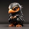 Playful Zbrush Character Design: Magewave - A Small Bird With Orange Eyes