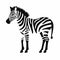 Playful Zebra Silhouette: Bold Block Prints And Manapunk Inspired Design