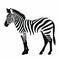 Playful Zebra Silhouette: A Visual Puzzle By John Mckinstry