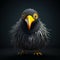 Playfully Dark Angry Bird: 3d Rendering In Bojan Jevtic Style