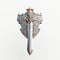 Playfully Ornate Dagger 3d Render With Chinese Iconography