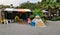 Playground on the beach in family hotel in Kemer, Mediterranean coast, Turkey