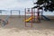 Playground on a beach in Frutillar village, Chi