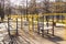 Playground, empty, in the Park, for children