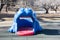 Playground equipment, yawning hippopotamus