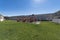 Playground on a field outside the complex buildings of townhouses at Utah