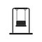 Playground swing black simple icon