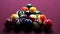 Playing American Billiard Poule Closeup Colorful Balls