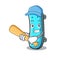 Playing baseball skateboard character cartoon style