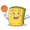 Playing basketball sponge cartoon character funny