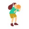 Playing basketball woman on a white background.